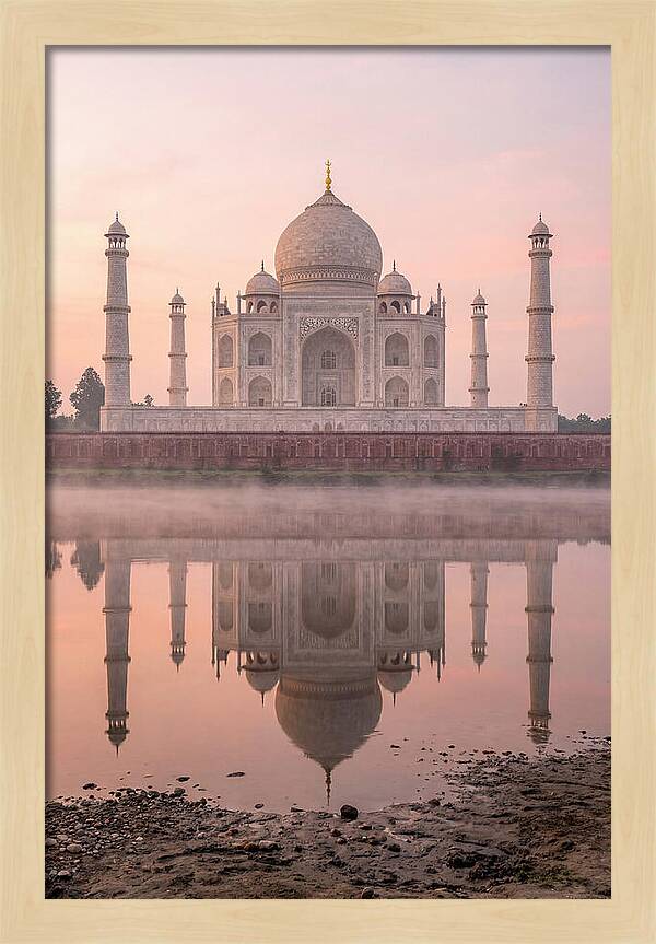 Taj Mahal Reflected At Sunrise
