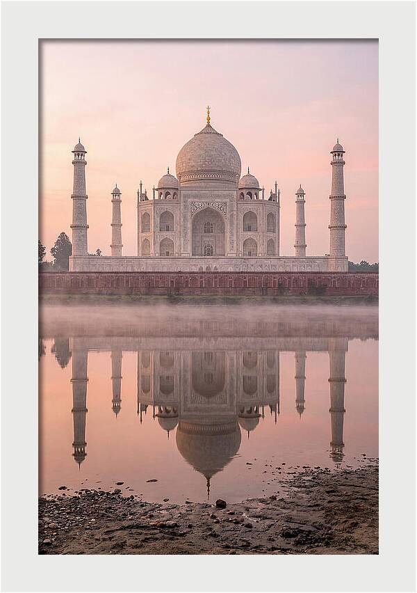 Taj Mahal Reflected At Sunrise