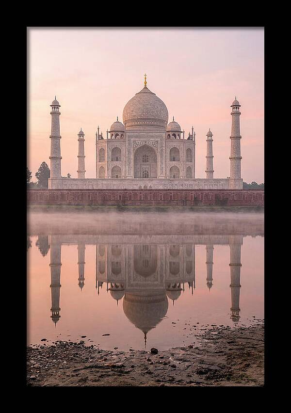Taj Mahal Reflected At Sunrise