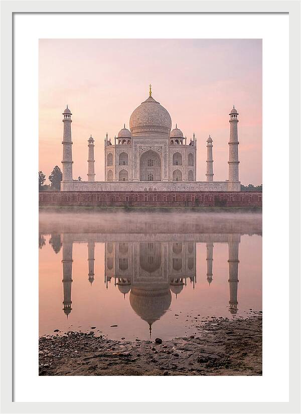 Taj Mahal Reflected At Sunrise