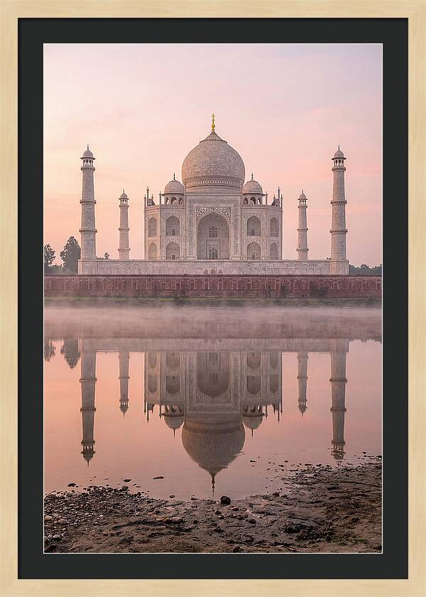 Taj Mahal Reflected At Sunrise