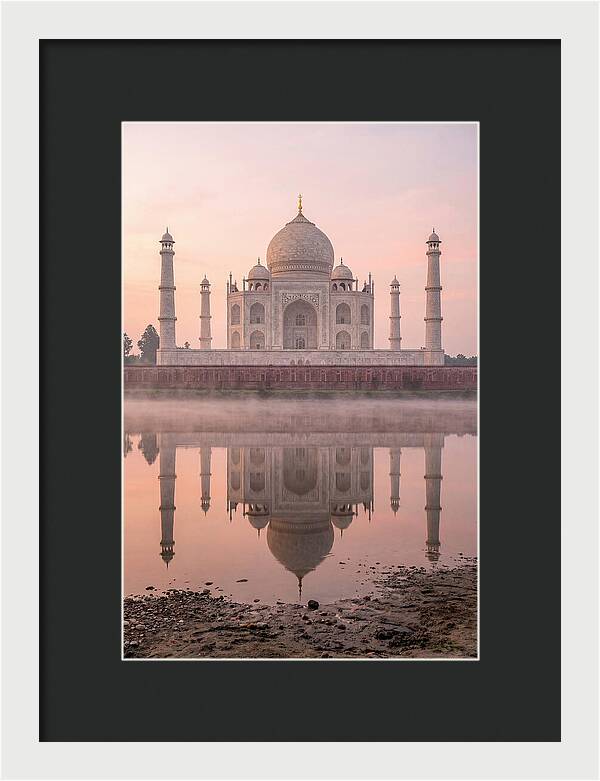 Taj Mahal Reflected At Sunrise