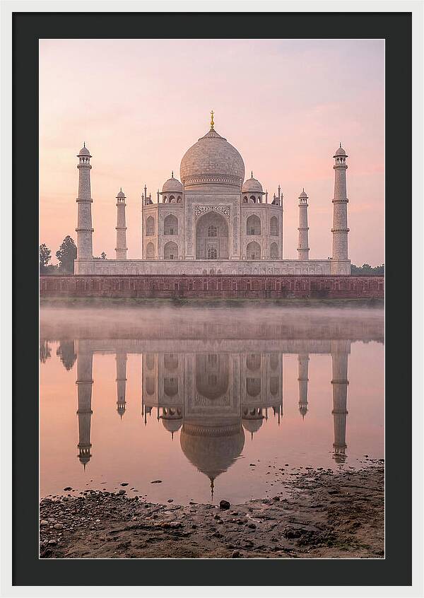 Taj Mahal Reflected At Sunrise