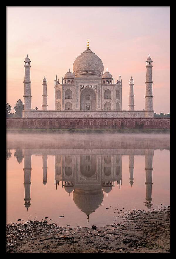 Taj Mahal Reflected At Sunrise