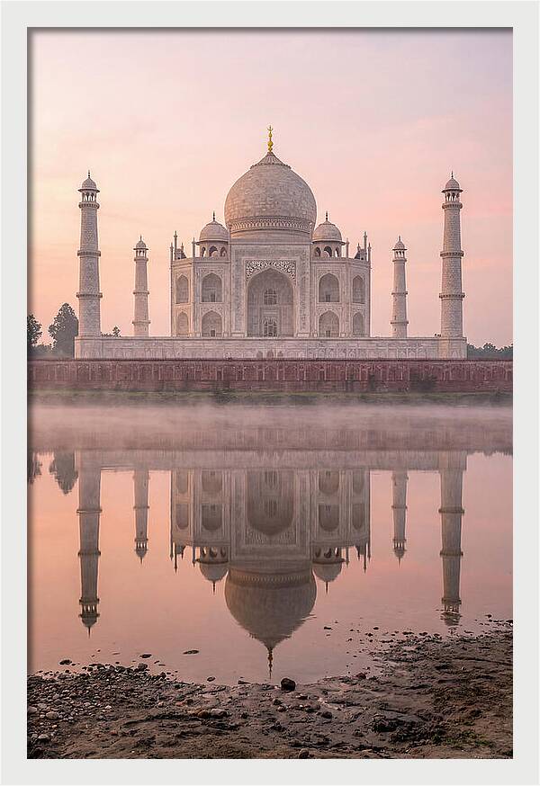 Taj Mahal Reflected At Sunrise
