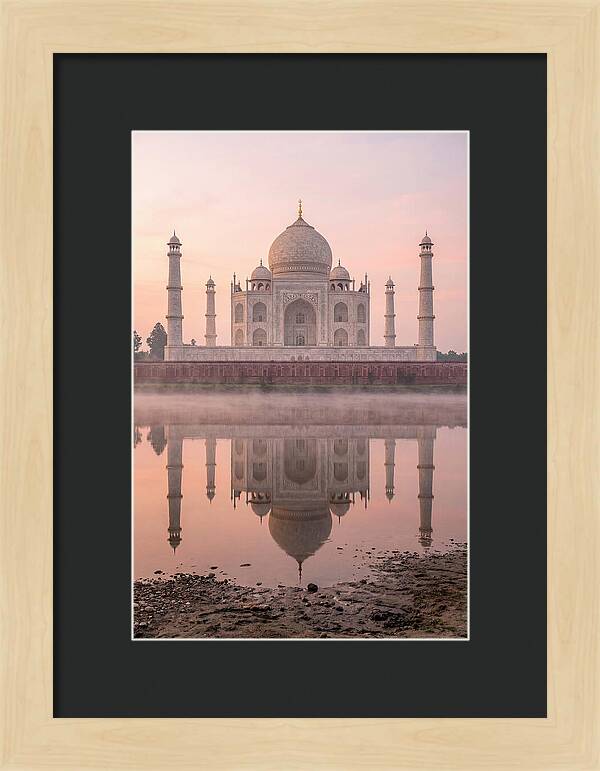 Taj Mahal Reflected At Sunrise