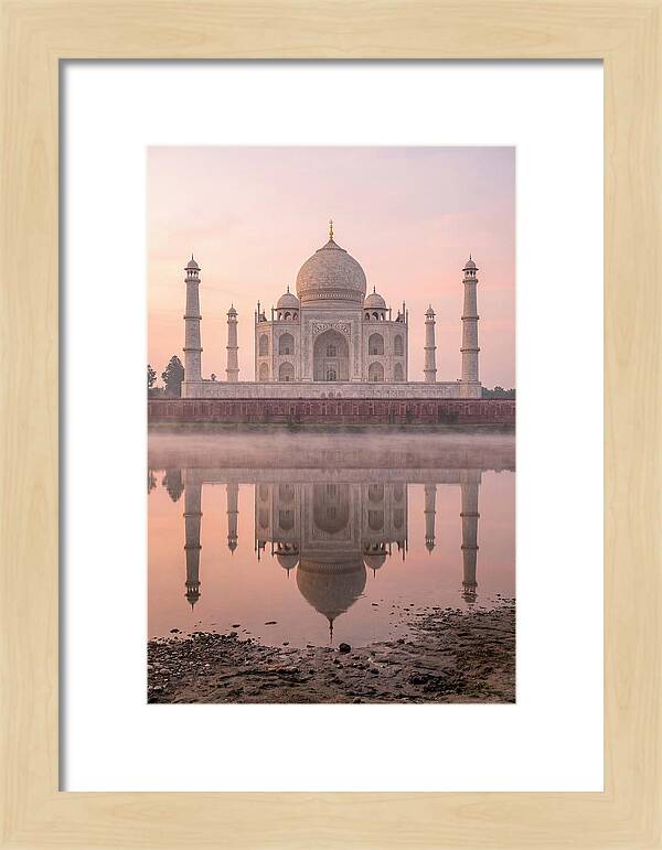Taj Mahal Reflected At Sunrise
