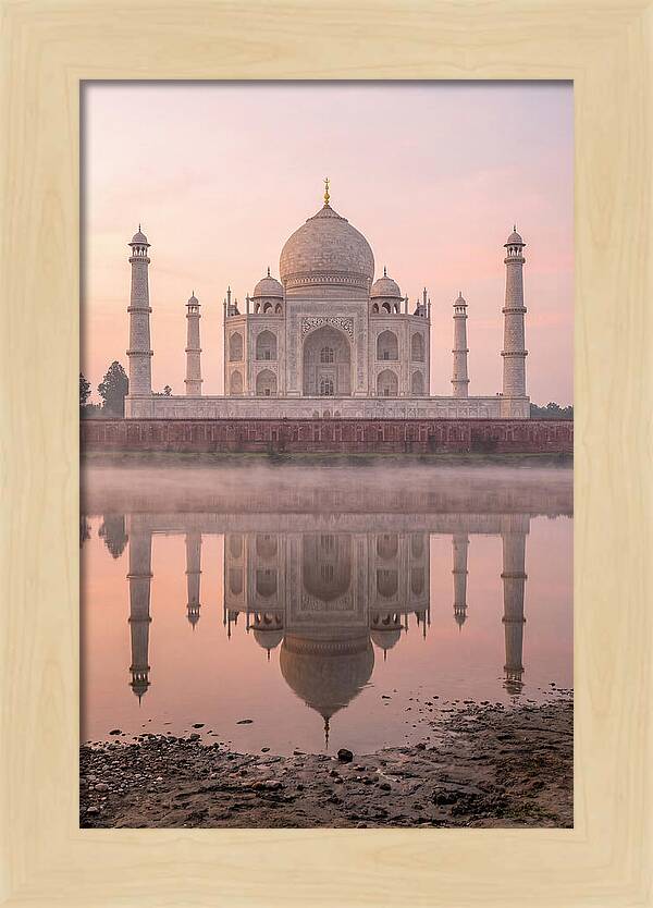 Taj Mahal Reflected At Sunrise