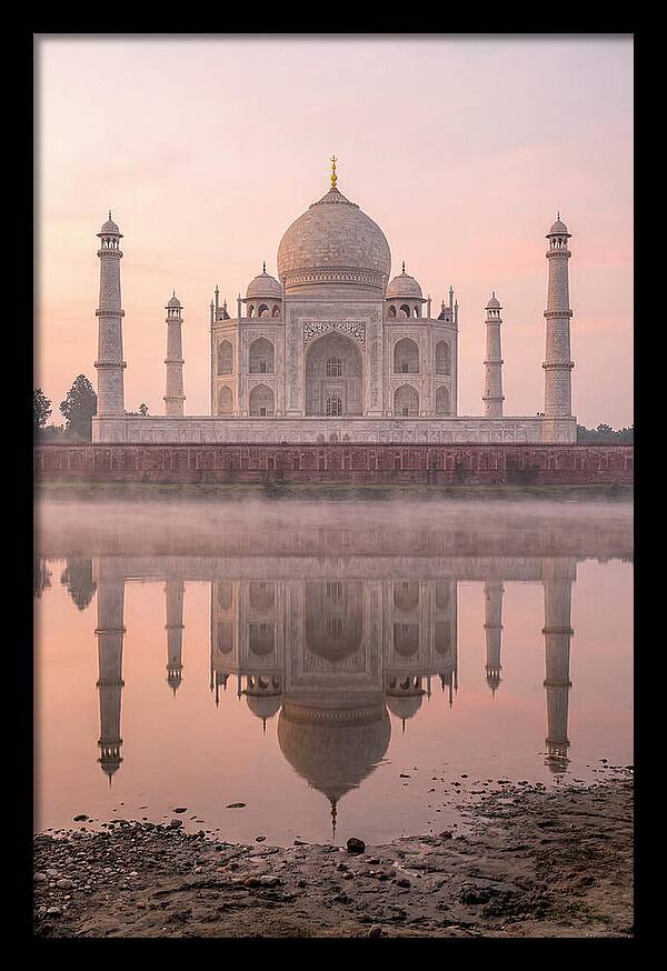 Taj Mahal Reflected At Sunrise