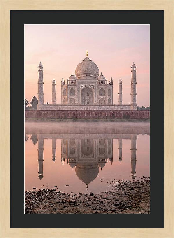 Taj Mahal Reflected At Sunrise