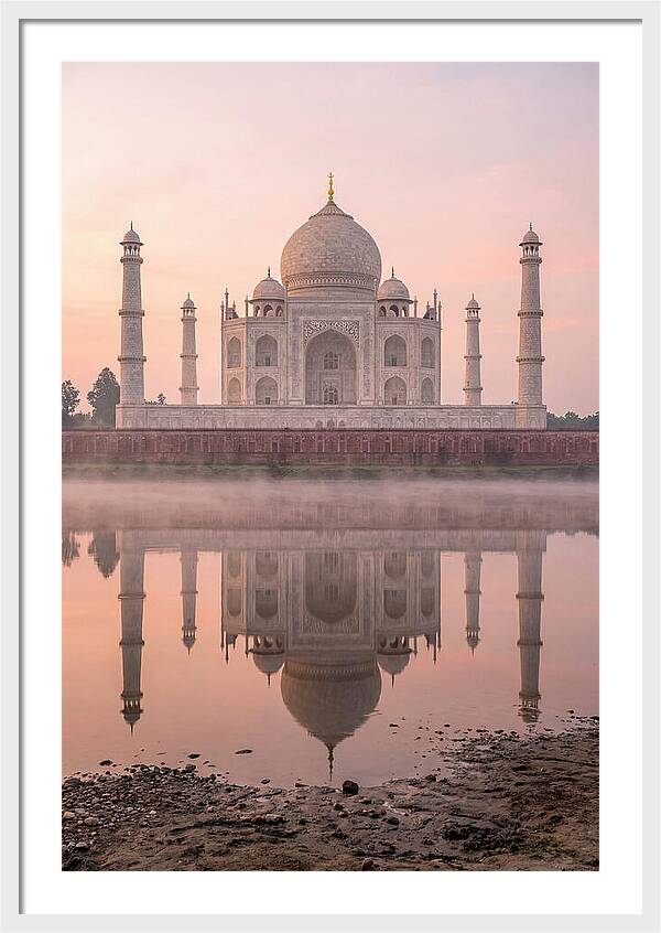 Taj Mahal Reflected At Sunrise