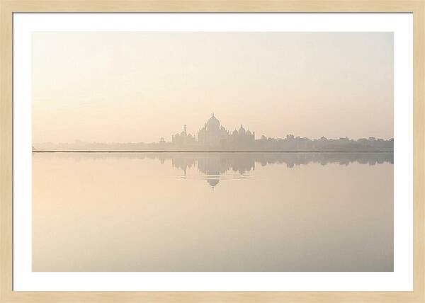 Taj Mahal Reflected At Sunrise