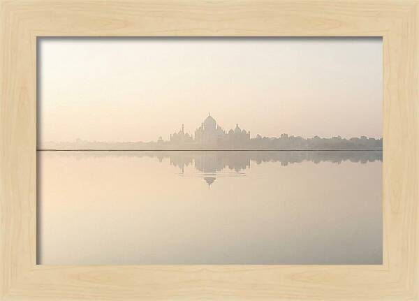 Taj Mahal Reflected At Sunrise