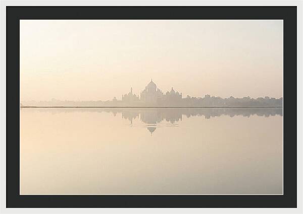 Taj Mahal Reflected At Sunrise