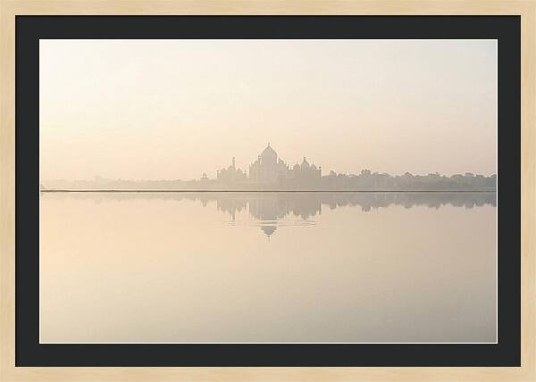 Taj Mahal Reflected At Sunrise