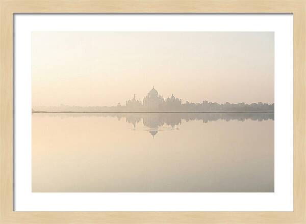 Taj Mahal Reflected At Sunrise