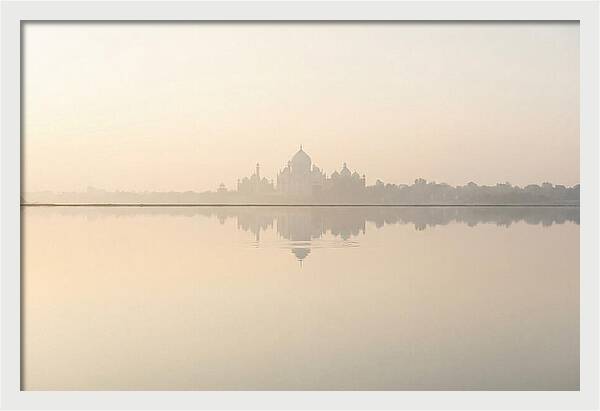 Taj Mahal Reflected At Sunrise
