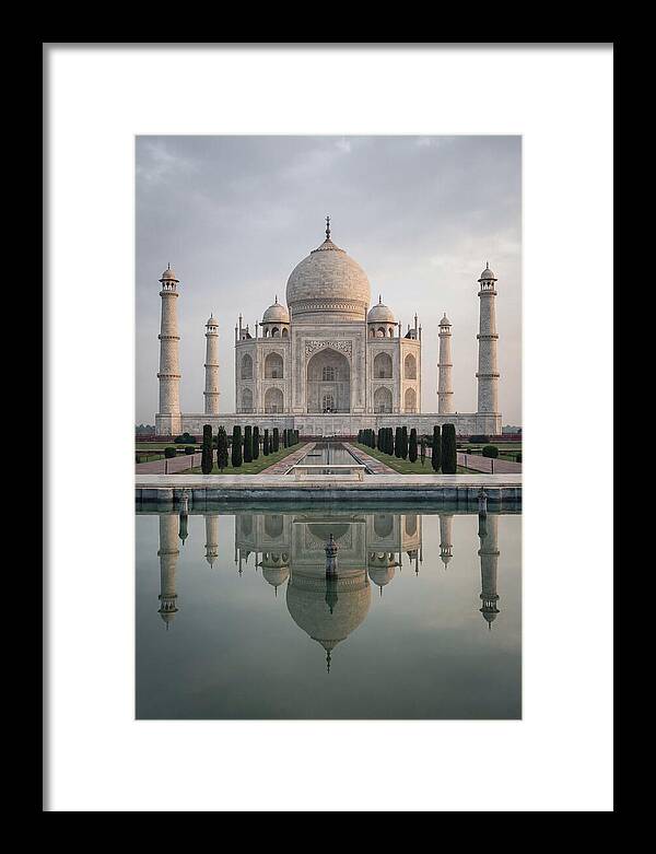 Taj Mahal Reflection At Dawn