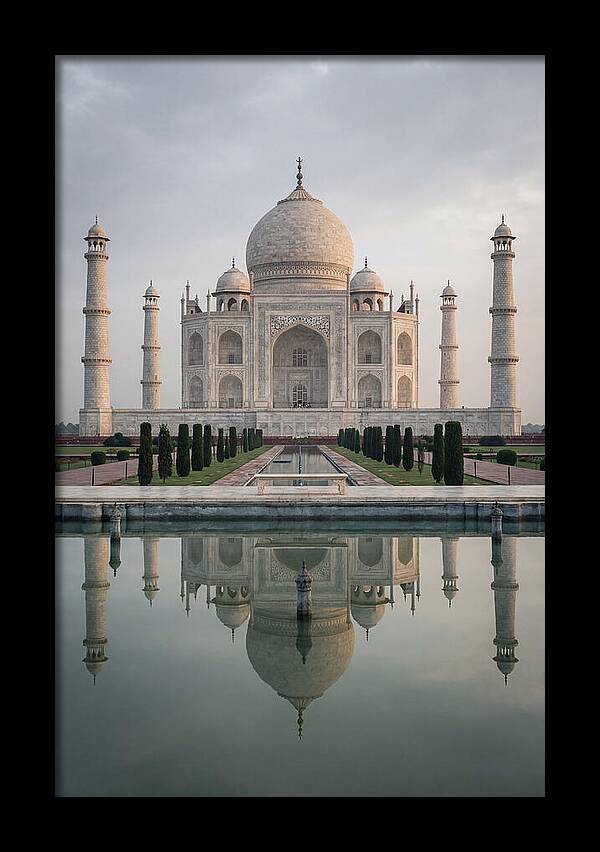 Taj Mahal Reflection At Dawn
