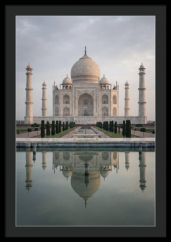 Taj Mahal Reflection At Dawn