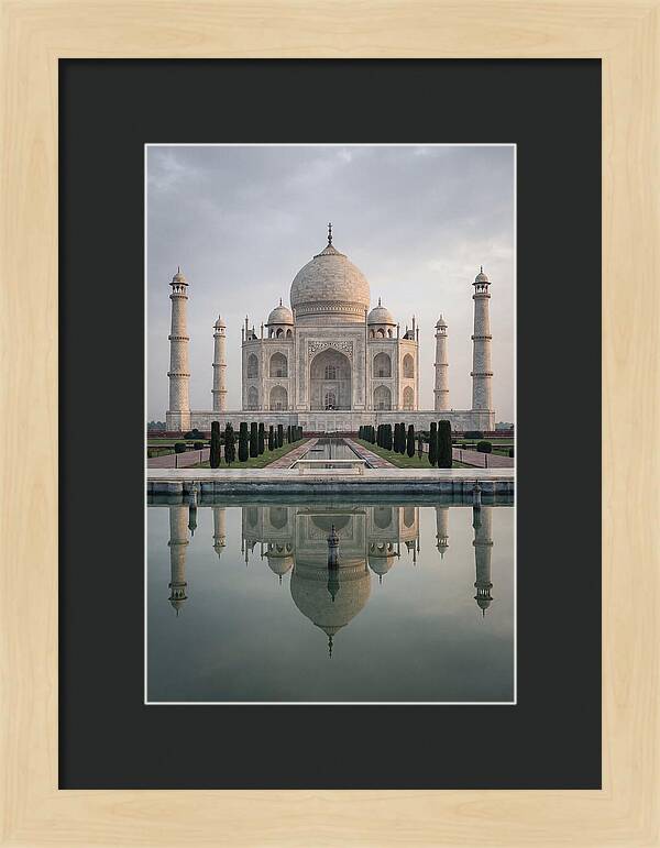 Taj Mahal Reflection At Dawn