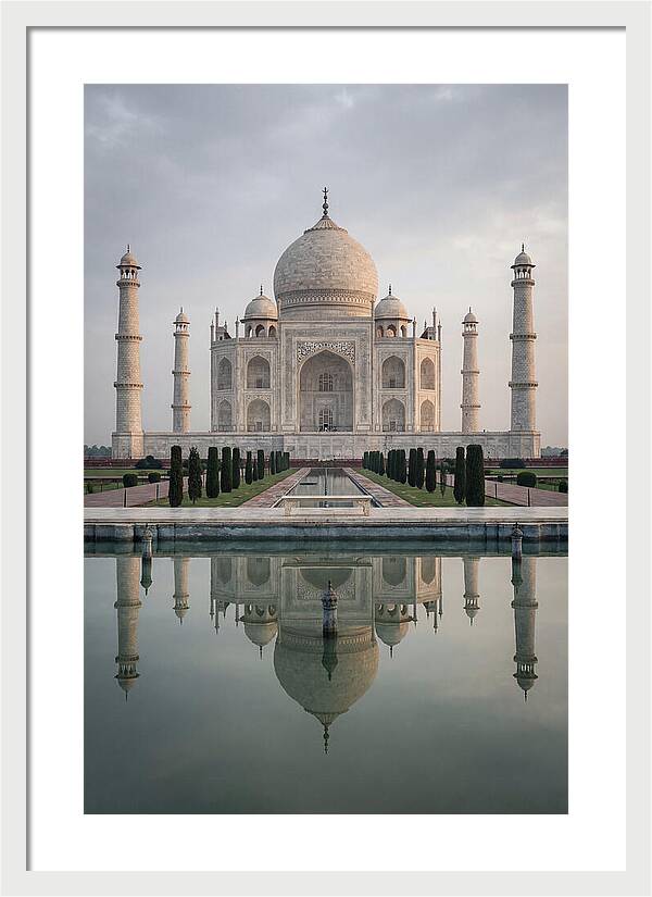 Taj Mahal Reflection At Dawn