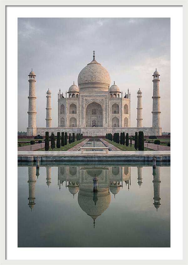 Taj Mahal Reflection At Dawn