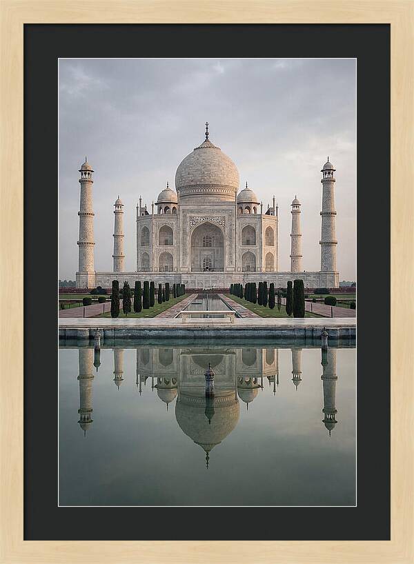 Taj Mahal Reflection At Dawn