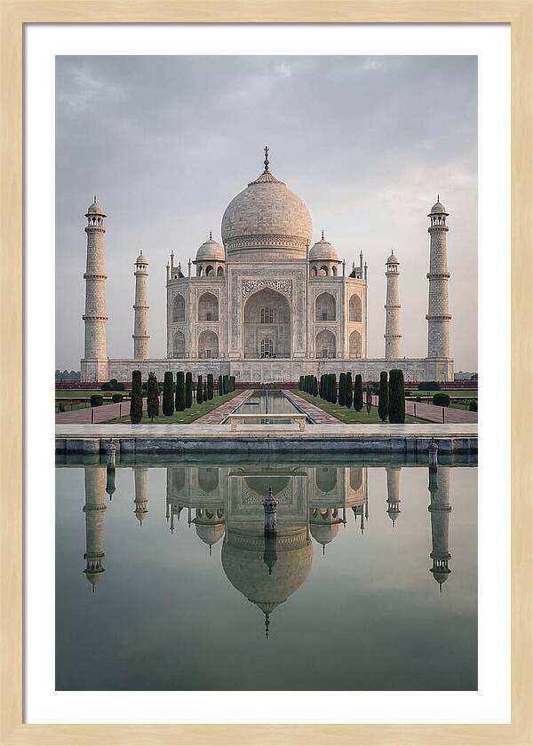 Taj Mahal Reflection At Dawn