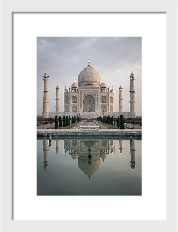 Taj Mahal Reflection At Dawn