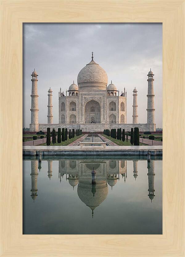 Taj Mahal Reflection At Dawn