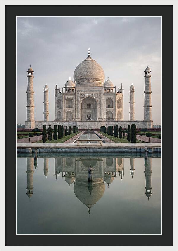 Taj Mahal Reflection At Dawn