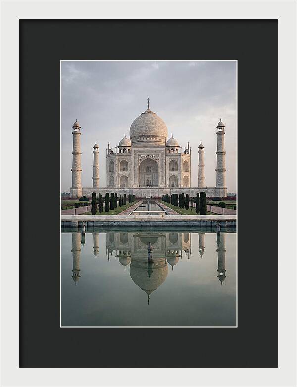 Taj Mahal Reflection At Dawn