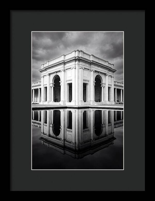 Taj Mahal Reflection In Monochrome