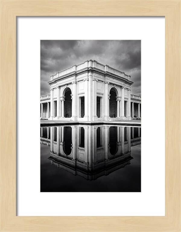 Taj Mahal Reflection In Monochrome
