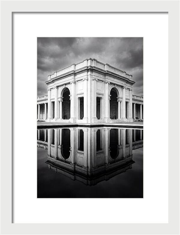 Taj Mahal Reflection In Monochrome