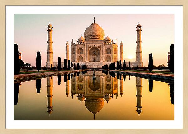 Taj Mahal Serenity At Dawn