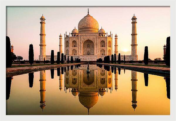 Taj Mahal Serenity At Dawn