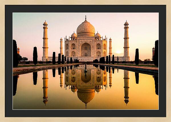 Taj Mahal Serenity At Dawn
