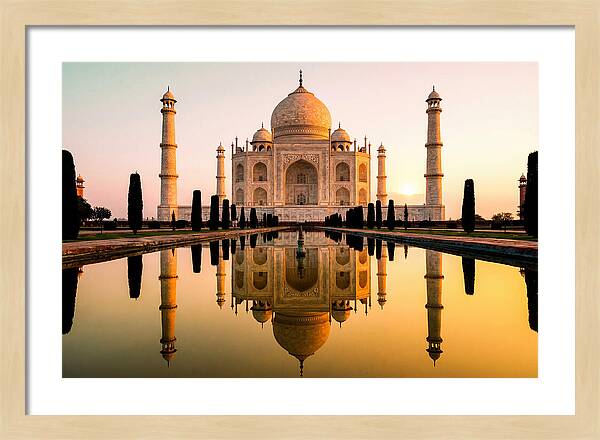 Taj Mahal Serenity At Dawn