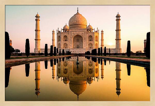 Taj Mahal Serenity At Dawn