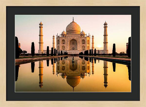Taj Mahal Serenity At Dawn