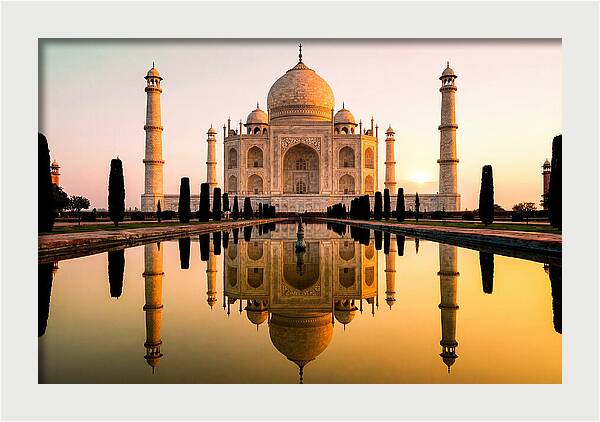 Taj Mahal Serenity At Dawn