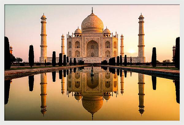 Taj Mahal Serenity At Dawn
