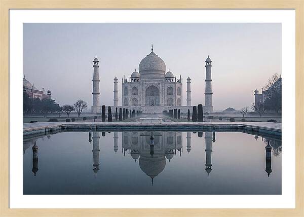Taj Mahal Serenity At Sunrise