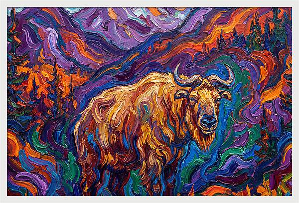 Takin In Vibrant Landscape