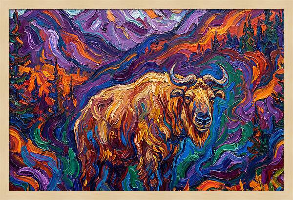 Takin In Vibrant Landscape