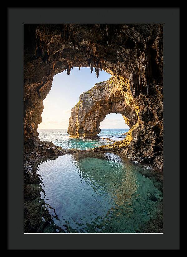 Talava Arches Sea Cave At Golden Hour