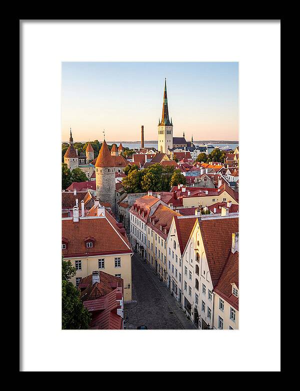 Tallinn Old Town At Golden Hour