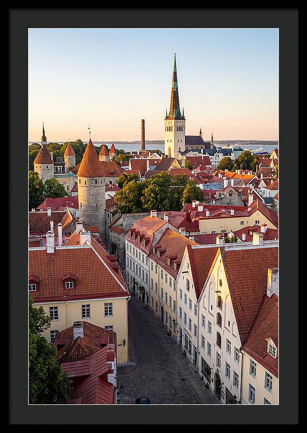 Tallinn Old Town At Golden Hour